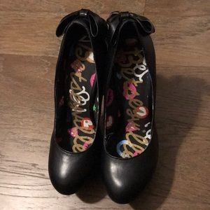 Black Betsy Johnson heels